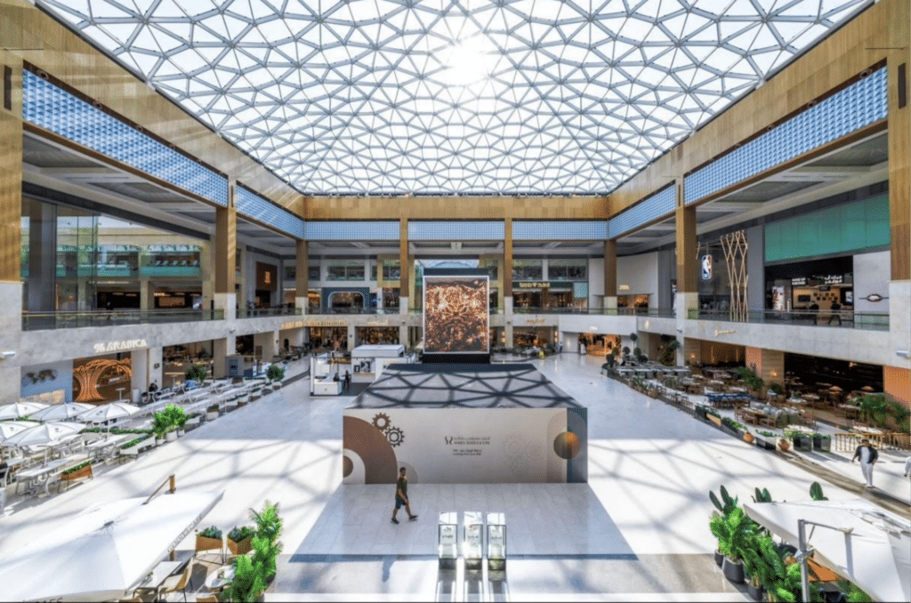 Shopping malls in UAE featuring the modern interior of Dubai Mall